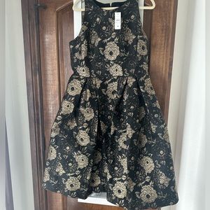 Black and gold formal dress